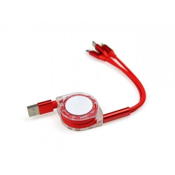 Chowany kabel USB 3w1 MILAN