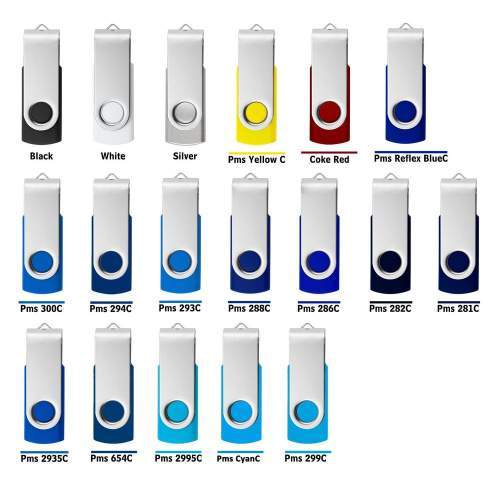 Pamięć USB Twister z obrotową blaszką 1-128GB