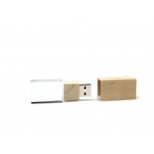 Pamięć USB Crystal drewniana