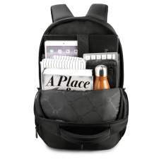 Business backpack with TSA lock and USB port with company logo 15.6