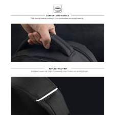 Business backpack with TSA lock and USB port with company logo 15.6