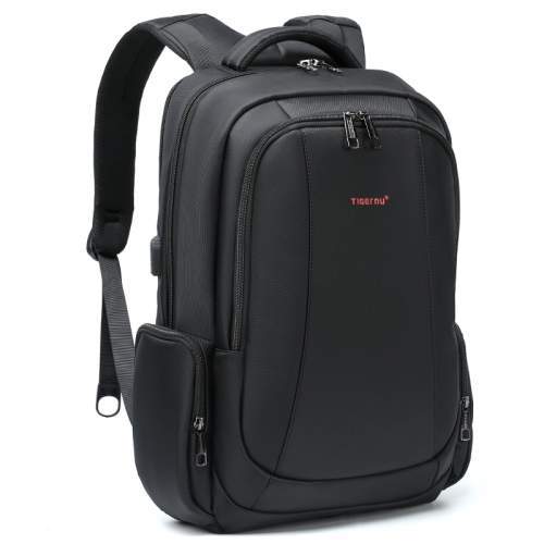 Urban anti-theft backpack with USB port and your custom print 15.6
