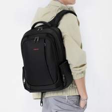 Urban anti-theft backpack with USB port and your custom print 15.6