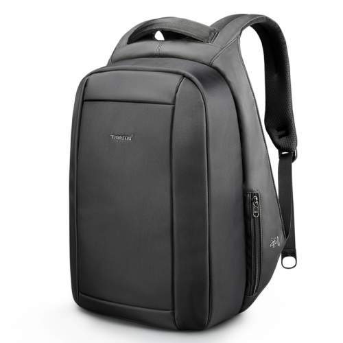 Urban anti-theft backpack with hidden zipper and company logo 15.6
