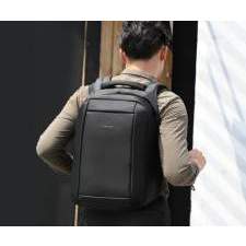 Urban anti-theft backpack with hidden zipper and company logo 15.6