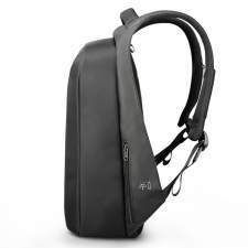 Urban anti-theft backpack with hidden zipper and company logo 15.6