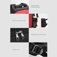 Urban anti-theft backpack with hidden zipper and company logo 15.6