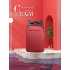 Urban anti-theft backpack with hidden zipper and company logo 15.6