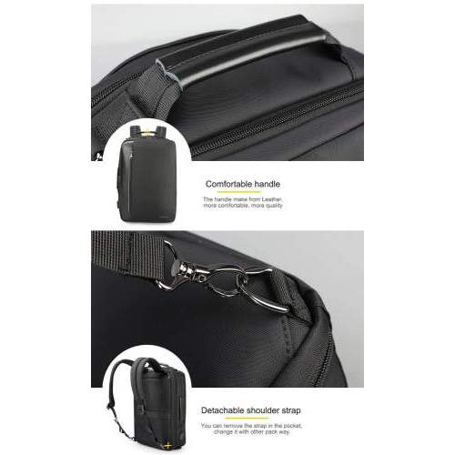 Multi-functional 4-in-1 business bag with USB port and your logo 15.6
