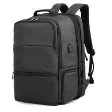 Spacious travel backpack with RFID protection and logo print 19