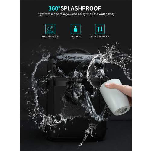 Urban backpack with RFID pocket and 180° opening with logo 15.6