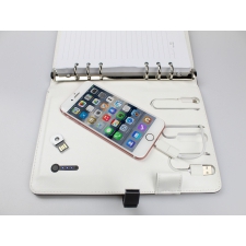 Organizer with power bank and flash drive