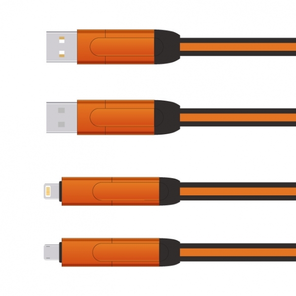 Kabel USB wielofunkcyjny 6w1 3A ULTRA