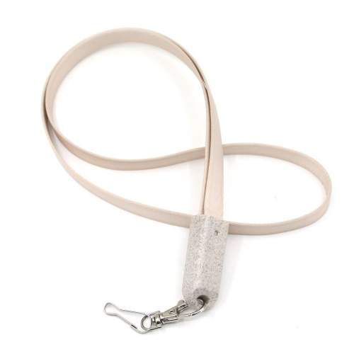 Eco-friendly 3-in-1 lanyard cable MIAMI ECO made of wheat straw with logo