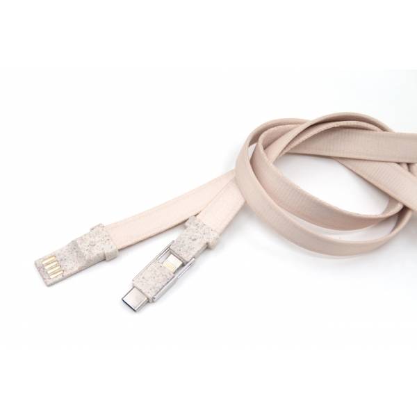 Kabel USB smycz 3w1 MIAMI ECO