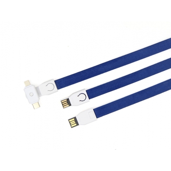 Kabel smycz z pamięcią USB COMBO