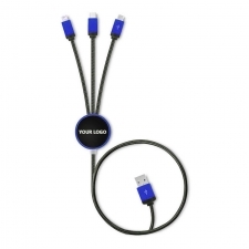 Kabel USB 3w1 z podświetlanym logo ZIGGY
