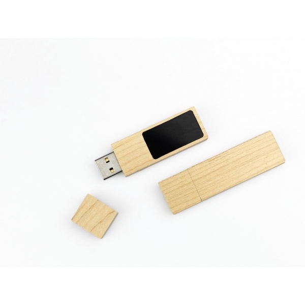 Light Up logo wooden USB flash drive 1-128GB