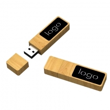 Light Up logo wooden USB flash drive 1-128GB
