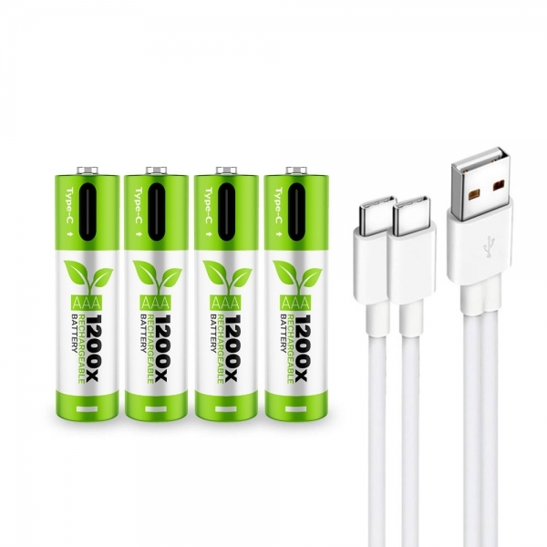 Baterie akumulatorki AAA reklamowe USB-C z logo 490mAh