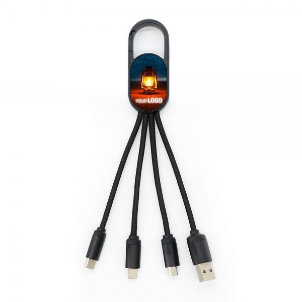 Multicable USB 3in1 with light up logo