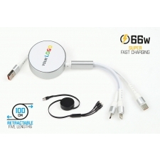 Retractable cable 3in1 NITRO fast charging 66W