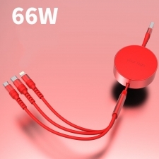 Zwijany kabel 3w1 NITRO z szybkim ładowaniem 66W