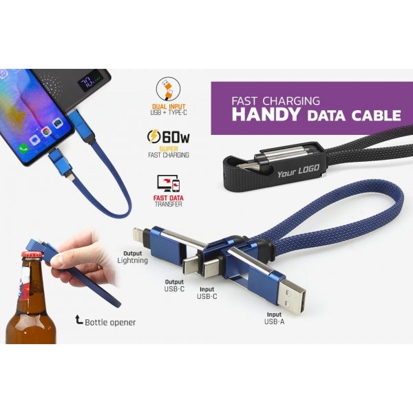 Fast charging cable with bottle opener HANDY