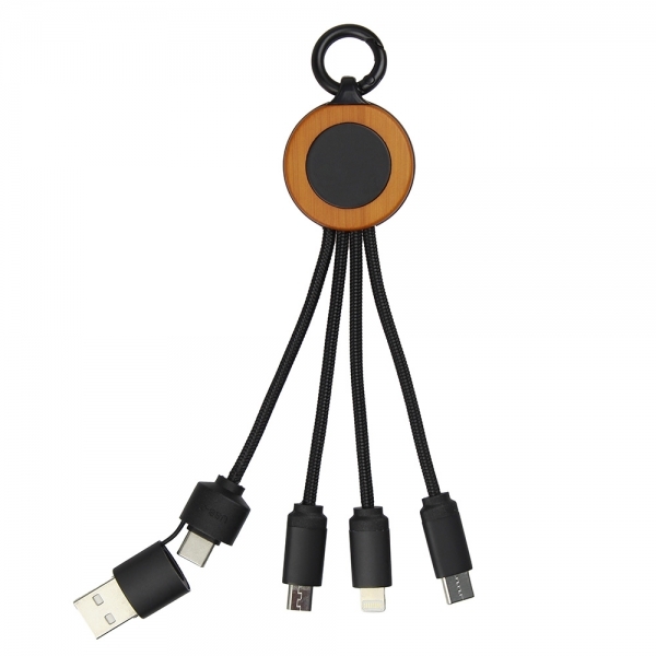 Eco USB cable GUYANA with light up logo
