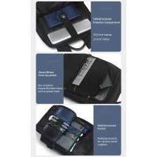 Modern expandable urban backpack with logo printing 15.6