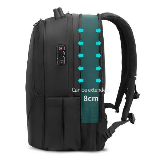 Anti-theft expandable backpack with USB port with your logo 17