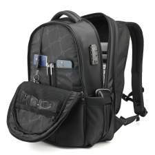 Anti-theft expandable backpack with USB port with your logo 17