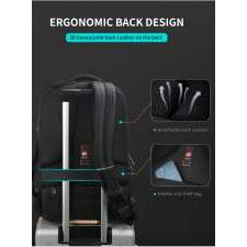 Anti-theft expandable backpack with USB port with your logo 17