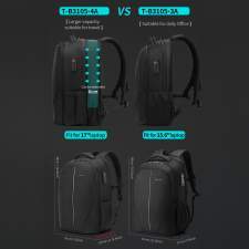 Anti-theft expandable backpack with USB port with your logo 17