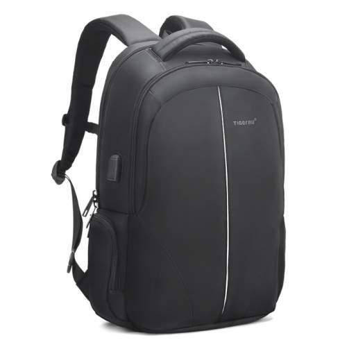 Anti-theft laptop backpack with USB and TSA lock with logo print 15.6