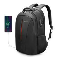 Business backpack with TSA lock and USB port with company logo 15.6