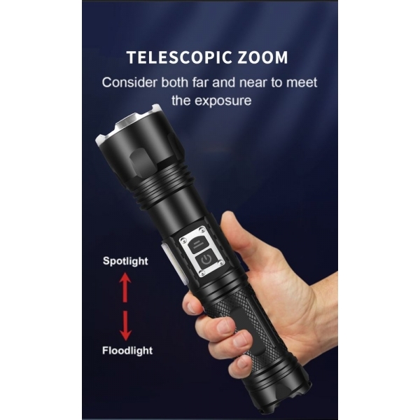 Telescopic flashlight 2500mAh