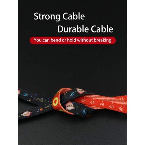 Promotional 6-in-1 60W lanyard USB cable COLORADO with full color print