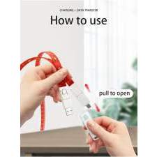 Promotional 6-in-1 60W lanyard USB cable COLORADO with full color print
