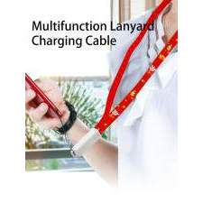 Promotional 6-in-1 60W lanyard USB cable COLORADO with full color print