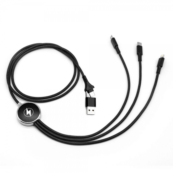 Kabel USB 6w1 z podświetlanym logo ATLANTA