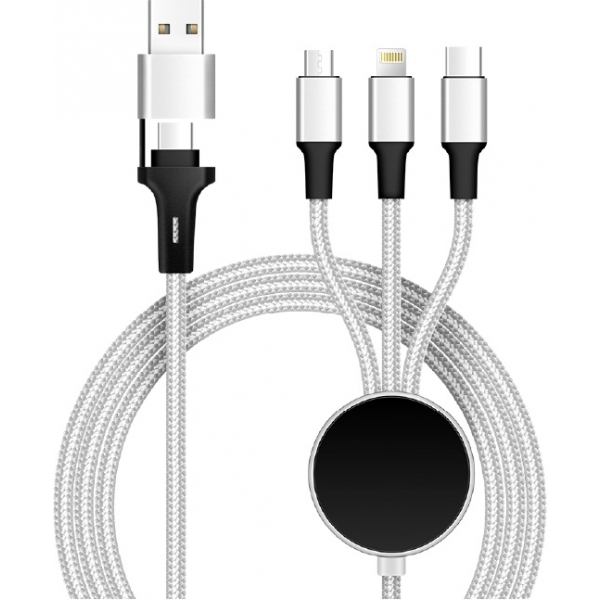 USB cable 6in1 with light up logo ATLANTA