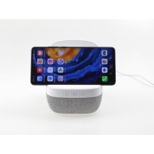 Speaker with foldable stand & wireless charging
