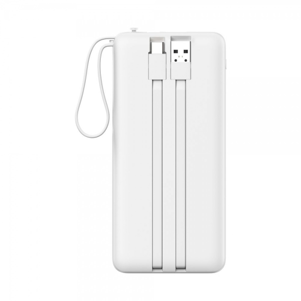 Power Bank with 3 built-in cables & fast charging LONDON 10K 10000mAh