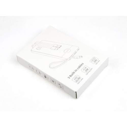 Power Bank with 3 built-in cables & fast charging LONDON 10K 10000mAh
