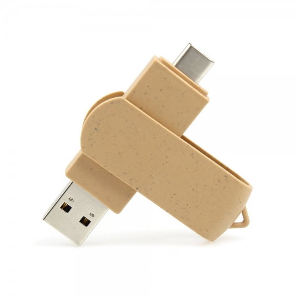 Pamięć USB biodegradowalna 2w1 type-C 1-128GB