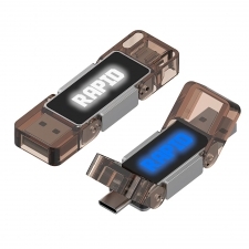 Pamięć USB 2w1 Type-C podświetlana