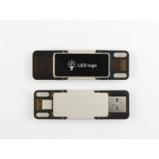 Pamięć USB 2w1 Type-C podświetlana 8-128GB