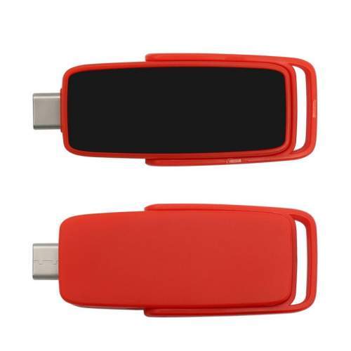 Pamięć USB wysuwana 2w1 OTG USB-C z podświetlanym logo  8-128GB