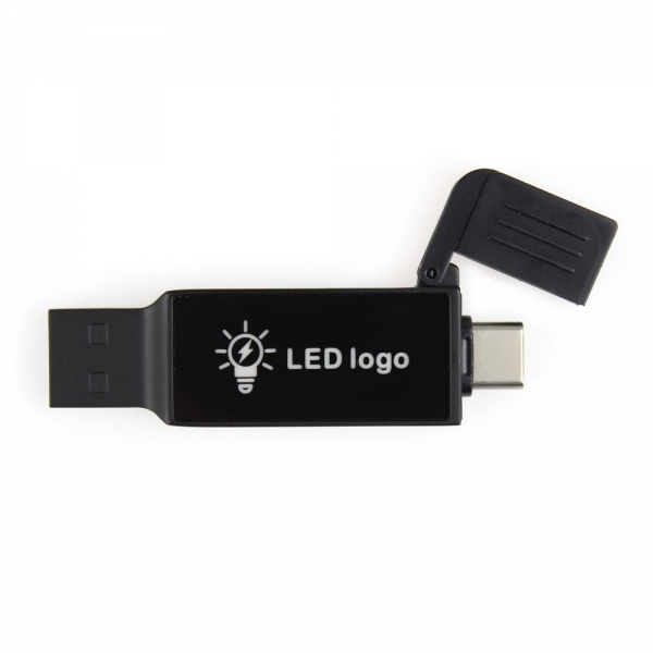 Light Up logo 2in1 Type-C USB flash drive 8-128GB